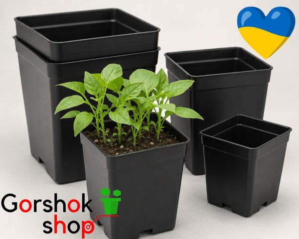 Купити квадратні горщики для розсади в «Горшок.Шоп» в Киеве (Продам)
